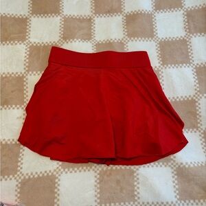Vibrant Red Women's Skort